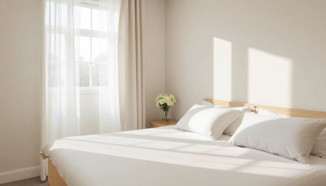 Professional bond cleaning Brisbane service revitalizing a bright and tidy bedroom environment.