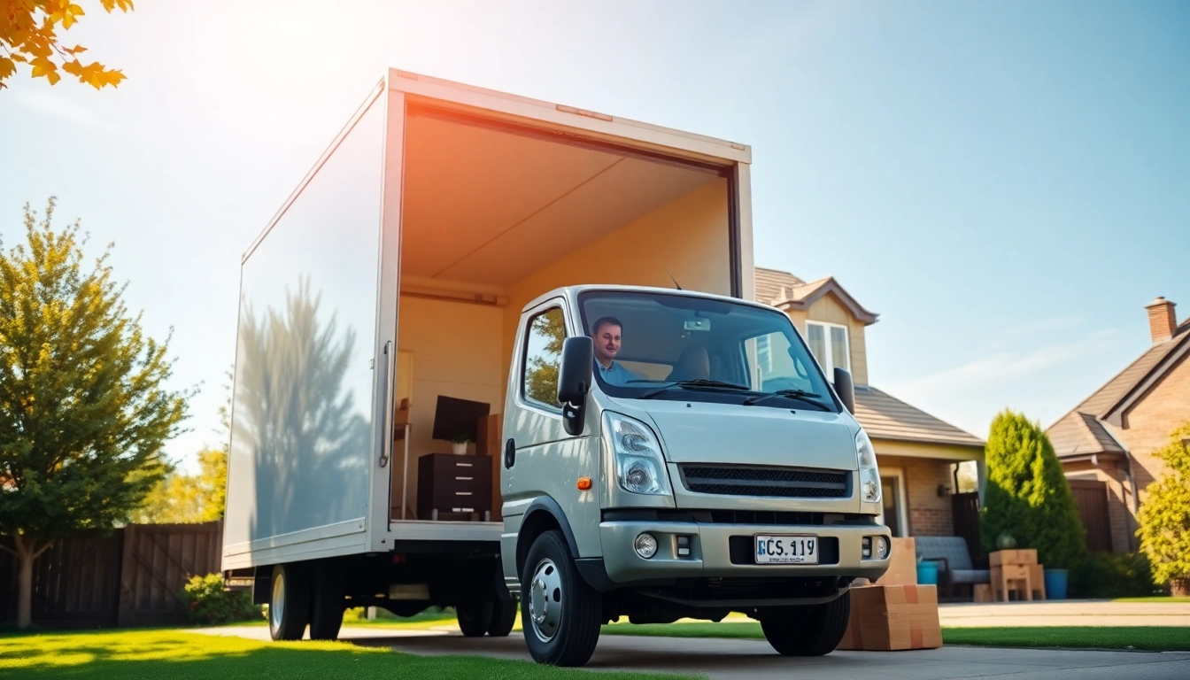 Efficient home removals West Yorkshire with a modern moving truck outside a welcoming home.