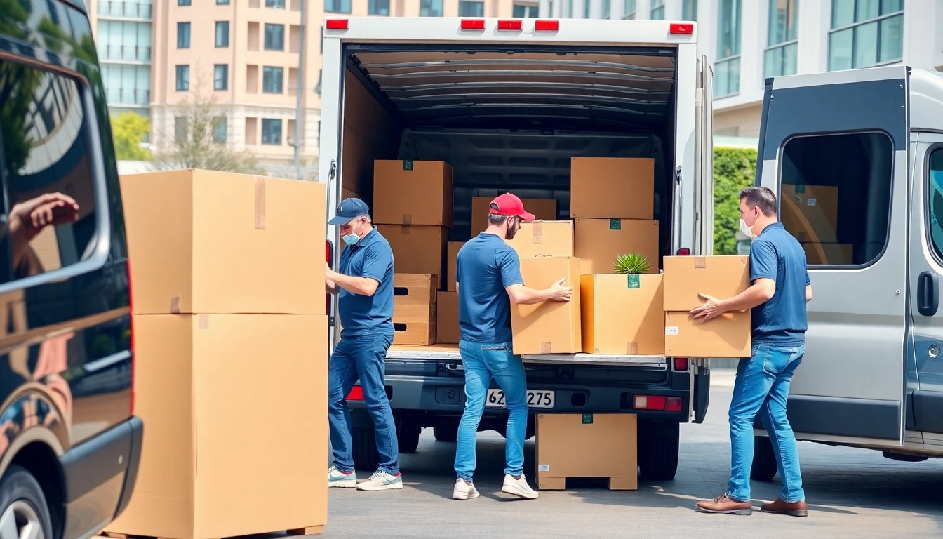 Moving furniture during Umzug Erlangen with a professional team, highlighting efficiency and teamwork.