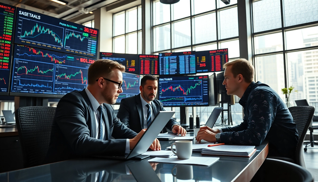 Traders actively engaging with trade futures in a dynamic trading environment.