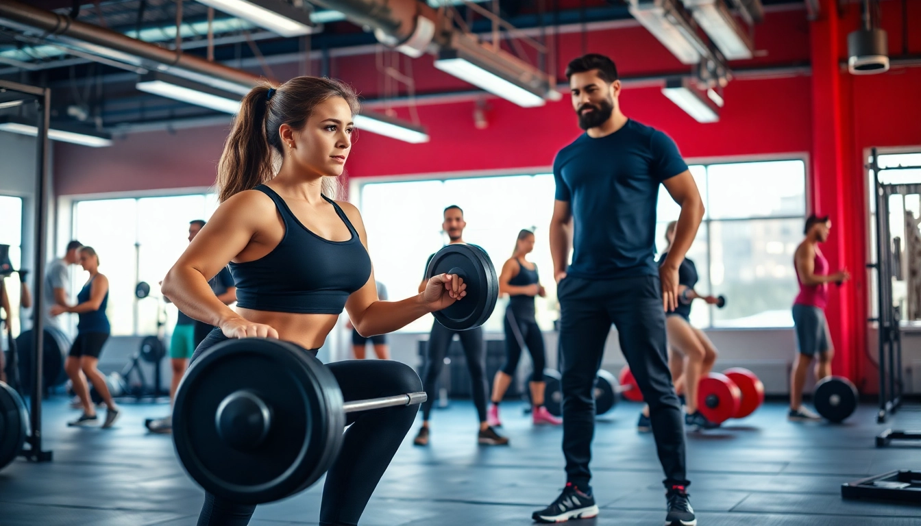 Engaged fitness enthusiasts at the best gym in Jersey City, showcasing diverse workouts and community.