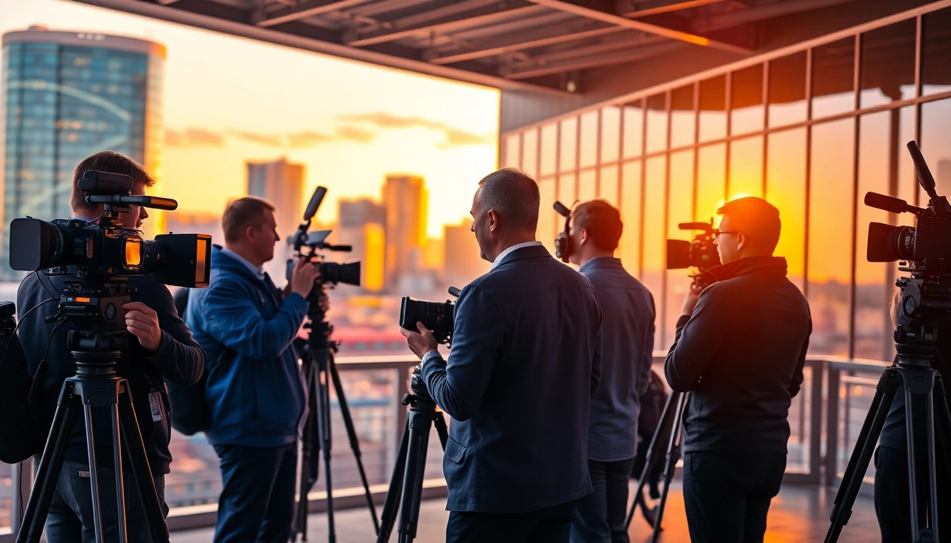 Record a corporate event at a video production edmonton studio with a professional team.