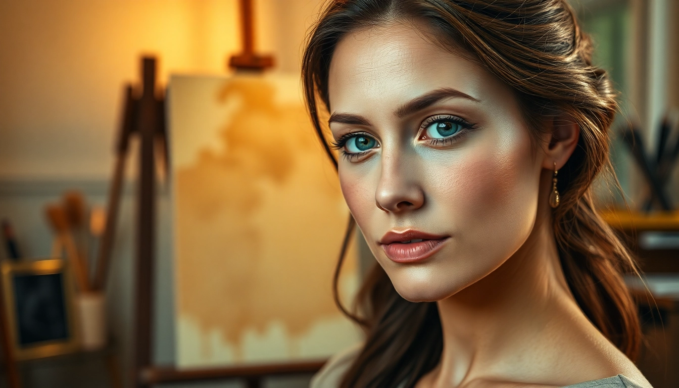 Experience a captivating figurative art portrait, showcasing detailed emotion and warmth.