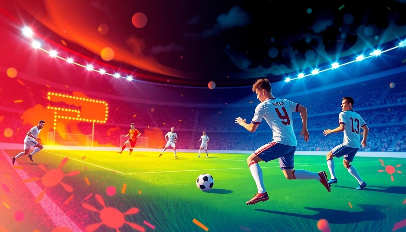 Experience the excitement of judi bola terpercaya with dynamic football action and vibrant scenes.