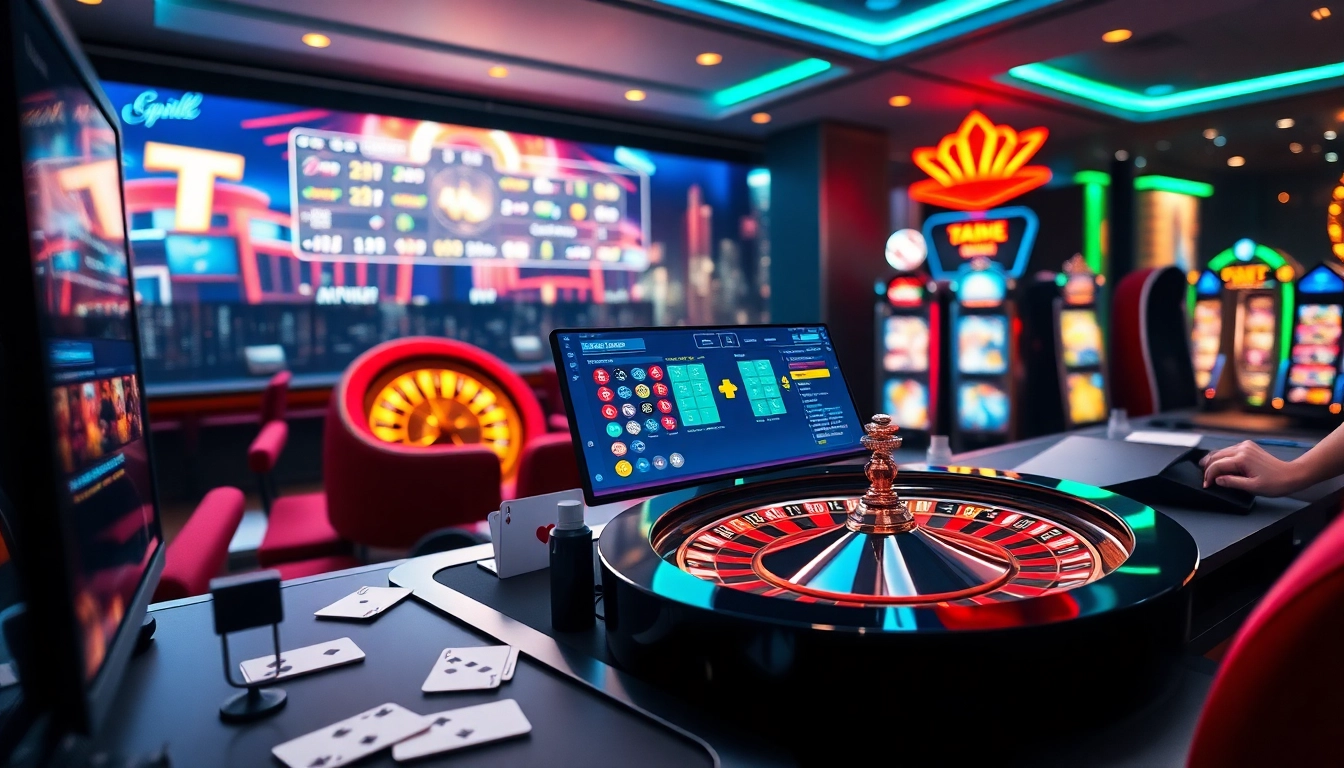Experience the excitement of TPower casino with dynamic gaming interfaces and vibrant casino elements.