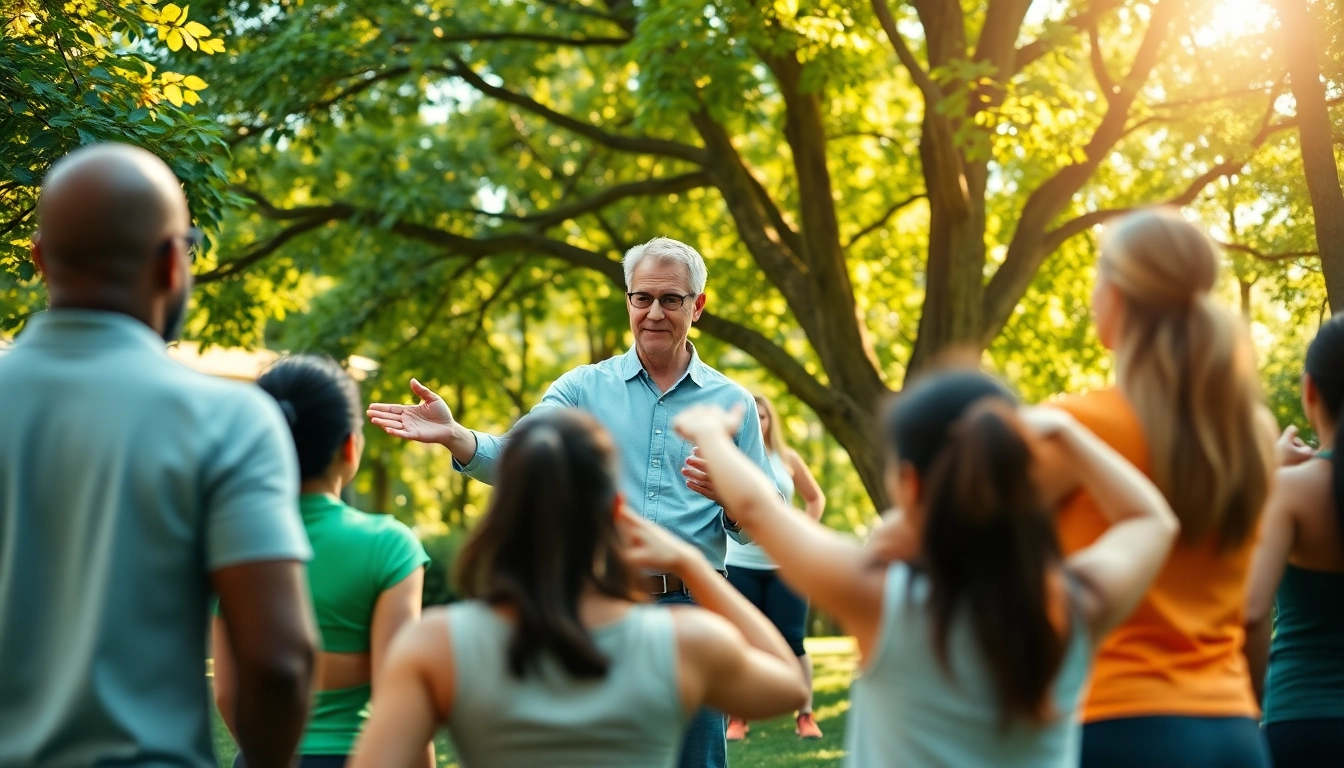 Promoting weight loss and wellness through an outdoor fitness session led by a coach.
