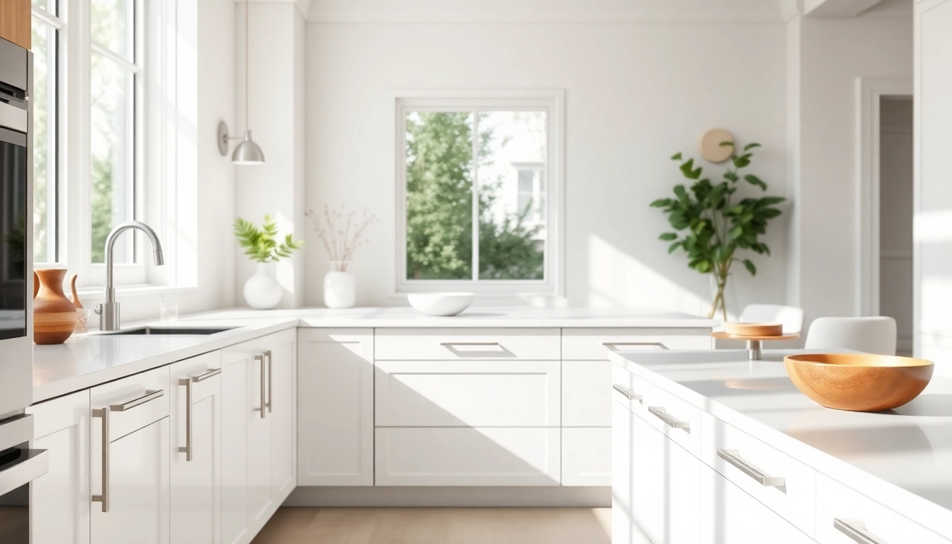 Elevate Your Culinary Space with Contemporary White Kitchen Cabinets