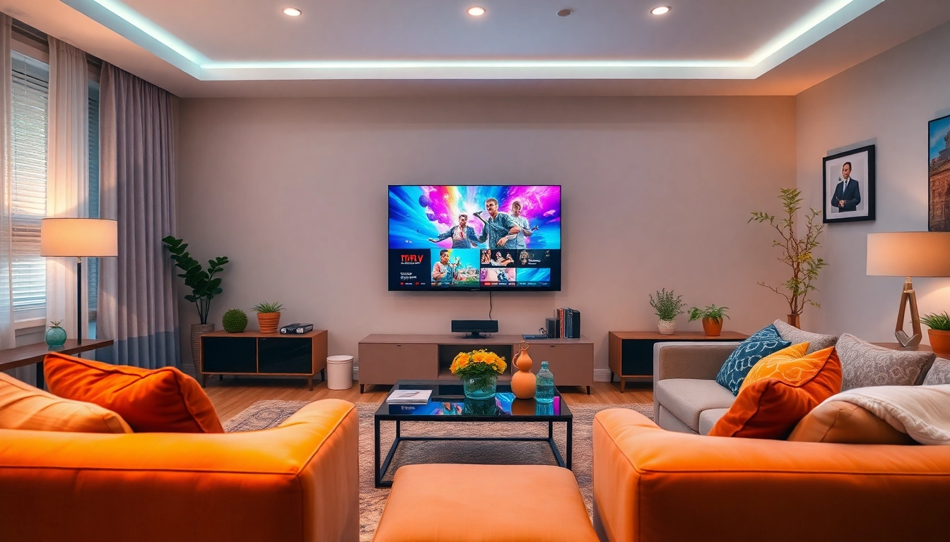 Vibrant setup to Comprar Listas IPTV en un ambiente acogedor con tecnología moderna.